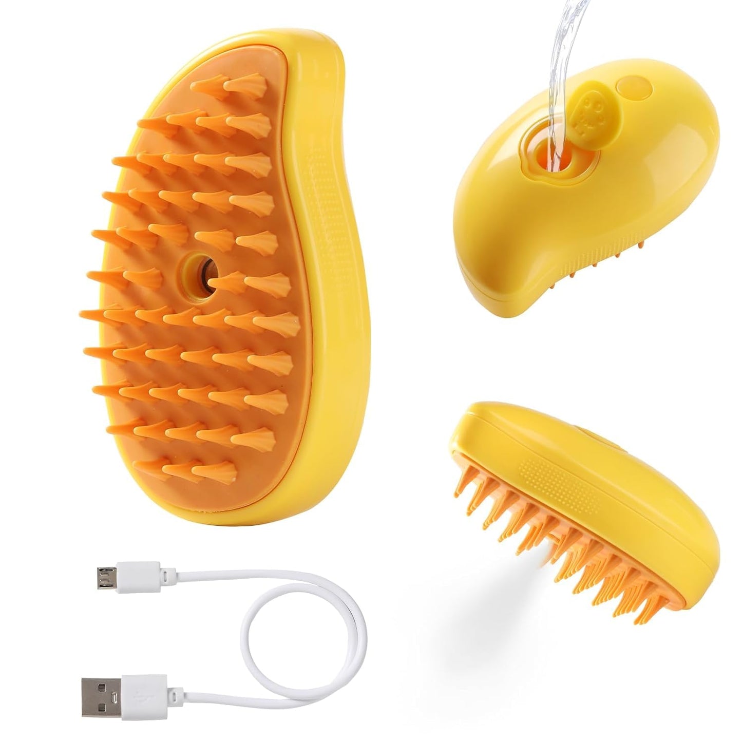 Cat Steam Brush, Cat Hair Brush with Steamer, New 3 In1 Steamy Pet Cat Brush Cleanser Vapor, Steaming Pet Hair Brush, Pet Cat Comb with Steam, Spray Comb for Cats, Steam Pet Brush for Dogs Cats