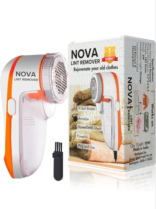 Nova Lint/Fabric Shaver for Cloths, Lint Remover for Woolen Sweaters, Blankets, Jackets/Burr Remover Pill Remover from Carpets, Pack of 1 | 1 Year Warranty