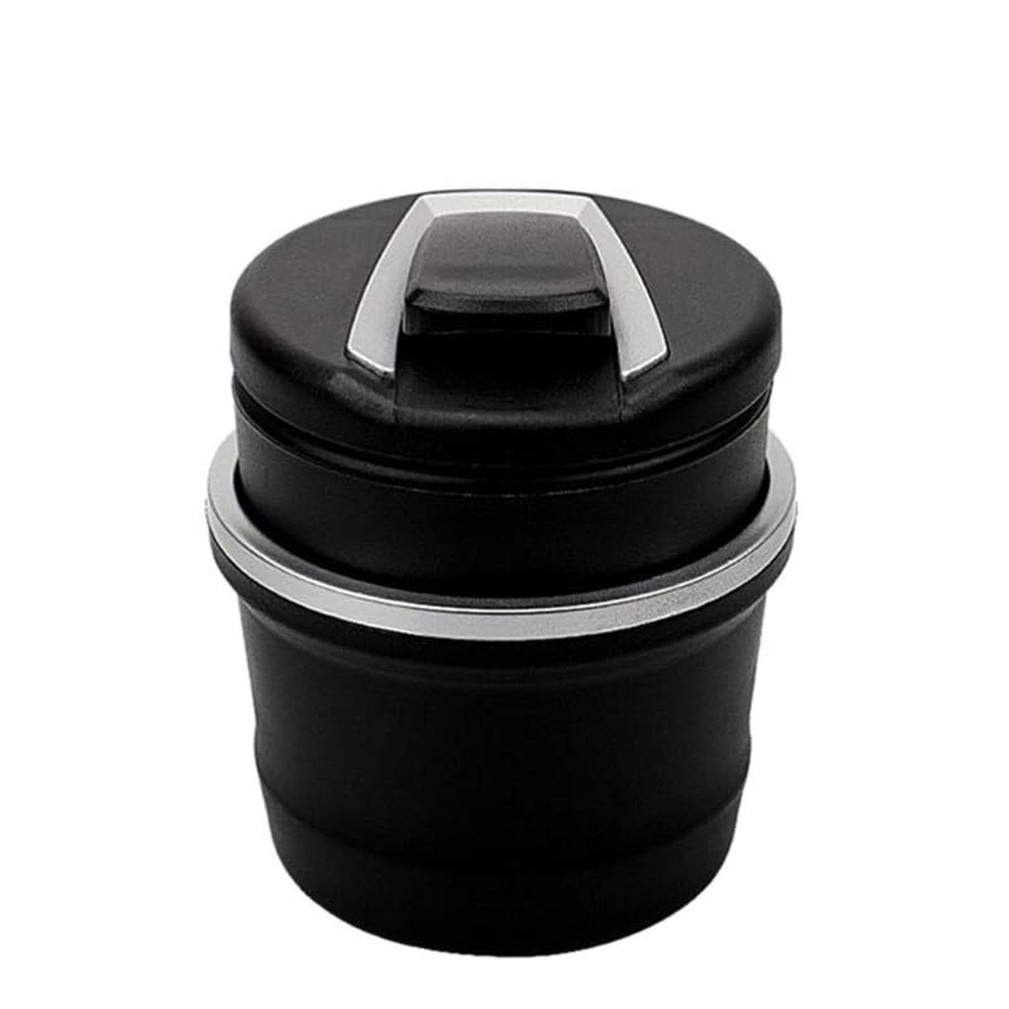 Portable Car Ashtray With Lid And Blue Led Light (1 Pc  With Color Box)