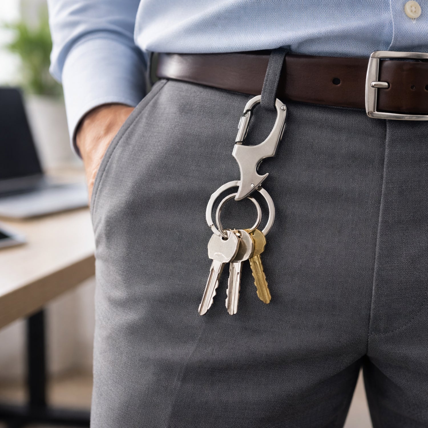 Premium Heavy Duty Keychain With Dual Ring 1 Pc